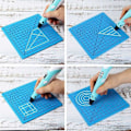 Miniatyrbillede 4 af 5: 3D Print Pen Måtte, 3D Pen Silikone Måtte med Multi-Formet Base Kunsthåndværk og 2 Silikone Hætter til Børn, Voksne, Begyndere, Ekspert Kunstner Tegning