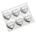 Miniatyrbilde 5 av 5: Hjerteformet Silikonform for Chokolade Dessert Mousse, Bakverk, Isbrikke (2 stk)