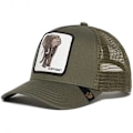 Miniatyrbillede 1 af 2: Sort Panter Mesh Cap til Voksne Sommer Baseball Cap Trucker C Green Elephant