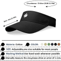 Miniatyrbilde 3 av 5: nior Solhatt for kvinner - Unisex Cap, Broderad Lønnblad Justerbar Cap Egnet for utendørs sport