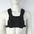Miniatyrbillede 2 af 5: Sort Universal Radio Brystsele Rig Holster Pakke til Universal Walkie Talkie