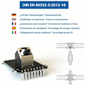 Miniatyrbild 5 av 5: 2 x CAT 6a Nätverksuttag, 2 x RJ45 FTP-uttag, Skärmad 10Gbit LAN Ethernet Väggmonteringskabel, Vit