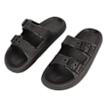 Miniatyrbillede 2 af 4: Sandaler Hjemmesko EVA Tykke Såler Slip-On Slides Sommer Udendørs Stilfulde Cloud Hjemmesko Sort Sort Black 38/39