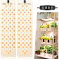 Miniatyrbillede 1 af 5: (2 pakke) LED Plantelys, 540 LED Plantelys, Vækstlys, Fuld Spektrum til Indendørs Planter med Timer, 10 Lysstyrkeniveauer