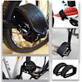 Miniatyrbillede 3 af 5: Tomato Palace Black Mountain Bike Pedalremme, Tåclipsrem til Fixed Gear Cykel (2 STK) Sort Sort Sort