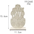 Miniatyrbild 6 av 9: Påsk tryckta ägg ornament söta hem kanin ornament europeiska hantverk trä tecknade dekorationer C