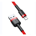 Pikkukuva 1 / 3: 2m Lightning - USB-kaapeli Apple iPhone X 6 7 8:lle - punainen