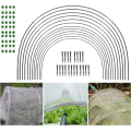 Miniatyrbilde 5 av 5: Hagebuer for nett, Hagebuer Drivhusram, Drivhusram Hagebuer, DIY Drivhusbue sett, Polytunnel støtte ram for hage 30pcs (10pcs)