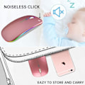 Miniatyrbillede 5 af 5: Trådløs Bluetooth-mus, genopladelig LED Dual Modes Silent Slim