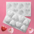 Miniatyrbillede 1 af 5: 2-pakke forme til bagning, 3D hjerteformede forme til Valentinsdag
