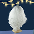 Miniatyrbild 4 av 5: Tomteskägg och set, elastiskt band Rolig tomteskäggdräkt Vit ansiktsbehandling Falskt skägg Jul för att maskera jultomten på julfest