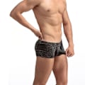 Miniatyrbillede 1 af 2: Mænds Lave Bomulds Boxer Trunks Underbukser Sort Hvid L