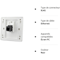 Miniatyrbilde 5 av 5: AT6 Gigabit RJ45 LAN Dobbel Kanal Nettverk Veggkontakt, Front Høyre Internett Strømuttak, 86x86mm (LAN x 2)