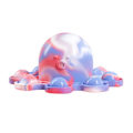Miniatyrbillede 4 af 5: Farve Tie Dye Silikon Sensorisk Dekompressionslegetøj Vendbar Blæksprutte H
