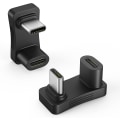 Miniatyrbild 1 av 5: USB C-adapter 180 grader - 2-pack U-formad typ-C