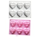 Miniatyrbilde 2 av 5: Hjerteformet Silikonform for Chokolade Dessert Mousse, Bakverk, Isbrikke (2 stk)