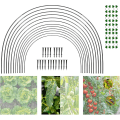 Miniatyrbilde 4 av 5: Hagebuer for nett, Hagebuer Drivhusram, Drivhusram Hagebuer, DIY Drivhusbue sett, Polytunnel støtte ram for hage 30pcs (10pcs)