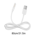 Miniatyrbillede 4 af 5: Universal Smartwatch-lader til KW88 KW18 GT88 G3 Smartwatch USB strøm 4-polet magnetisk opladningskabel