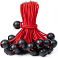 Miniatyrbillede 2 af 7: 10 stk. Bungee-snore Bold presenning lærred presenning flagstang bånd snore ender elastisk reb snørebånd fastgørelse båd stang camping telt tilbehør
