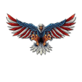 Pikkukuva 1 / 5: Hawk Truck USA Kotka Lippu Tarra Autotarra Heijastava Teippi Itsekiinnittyvä 0.03 B