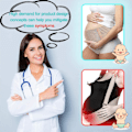 Miniatyrbillede 3 af 4: Gravidbælte Graviditetsstøtte Bælte Bump Band Maven Support Bælte Mave Back Bump Brace Strap (rosa)