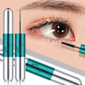 Miniatyrbillede 2 af 5: 2 i 1 Mascara Diamant Glitter Vippemascara Sort 4D Silkefiber Vippemascara Vanddråbe Makeup Glitter Top Coat Mascara