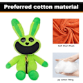 Miniatyrbillede 4 af 5: Smiling Critters Plys, Sjove Smiling Critters Plys, Søde Plysdyr Pude Dukker til Fans Børn Drenge Piger Fødselsdag [DB] Hoppy Hopscotch Hoppy Hopscotch