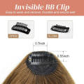 Miniatyrbilde 4 av 5: TG Clip-in Bangs 100% Ekte Menneskehår Bangs Clip-in Hårførlengelser