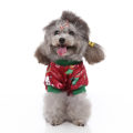 Miniatyrbilde 5 av 5: Hundpyjamas Vinterklær Jul Varmt Hundegenser Søte Kalde Dager Antrekk med Elgdesign, Kjæledyr Jumpsuits Gensere for Små og Mellomstore Hunder (RØD, M)
