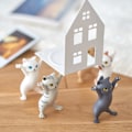 Miniatyrbilde 3 av 5: Bordkattpynt unike unike pynt hjem harpiks svart