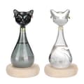 Stormglas Katt Glas Barometer Väderprognos Flaska Väderstation_yux