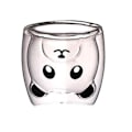 Miniatyrbild 1 av 5: Söta muggar Glas dubbelvägg isolerat glas espressokopp, kaffekopp, tekopp, mjölkkopp (panda)