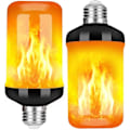 Miniatyrbillede 1 af 4: Flamme Pære, E27 5w Led Flamme Effekt Pære Med 4 Lystilstande, Udendørs Dekorative Pærer Til Halloween, Jul, Bryllupsfest