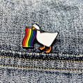 Miniatyrbillede 3 af 3: Regnbue pride-nål til tøj lesbisk flag