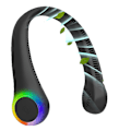 Pikkukuva 7 / 7: Mini-kaulatuuletin BNF0688 USB Hands-Free 3 nopeutta, (UUSI AVAAMATON) MUSTA