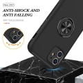 Miniatyrbillede 3 af 5: iPhone 11 Hybrid etui med Finger Ring - Sort Sort