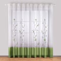 Miniatyrbilde 1 av 4: 1 stk blomstrete broderte gjennomsiktige gardiner for soverom