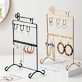 Miniatyrbild 4 av 5: Smyckesorganisator Displayställ 10 tum Bänksmyckesdisplayställ Skrivbordsställ Guld