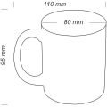 Miniatyrbillede 3 af 4: Kaffekop Mugg Tag Keramisk Kop Langfinger Kop Tekop