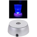 Miniatyrbild 2 av 5: LED-displaybas Kristaller Glas Konst Färgglada Ljus Kristall Displaybas Stativ Glas