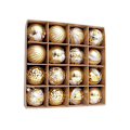 Miniatyrbillede 6 af 7: Julepyntkugle 6CM/16STK elektrobelagt plastik malet specielformet julekuglesæt juletræspendant 6CM/16PCS