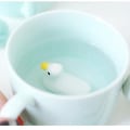Miniatyrbilde 3 av 3: Galaxy Keramisk krus for kaffe, melk eller te - frokostskål / krus med et 3D-dyr inni, egnet som gave 280 ml (stil 2) farge 1