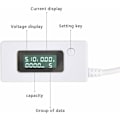 Miniatyrbillede 2 af 5: USB Strømmåler Strøm Spænding Tester Multimeter USB Oplader Strøm Spænding Kapacitet Detektor til Computer Telefon Power Bank