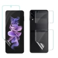 Miniatyrbilde 3 av 5: TG 2-PAKKS Z Flip 4 - 3-i-1 Hydrogel Front- & Bakside Skjermbeskyttelse Transparent