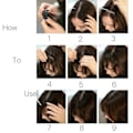 Miniatyrbillede 4 af 4: TG Air Fringe Bangs Hårklip Front Hårstykke Falske Extensions Hår Sort