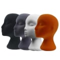 Miniatyrbilde 4 av 5: TG Kvinnelig Styling Flockende Skumhodeform Perukholder DIY Hodeplagg Displaymodell Svart