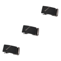 Miniatyrbild 4 av 5: 1/2/3/5 Herrar Solid Automatisk Spänne Ratchet Läder Metallbälte 3-pack