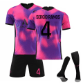 Miniatyrbild 1 av 5: Fotbollsset för fotbolls-VM för barn/vuxna i Paris 3:e set 26# Vuxna barn Komfort Sergio Ramos-4 24#