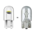 Miniatyrbilde 5 av 5: LED-signallampe 194 billäslampor T10 W5W Dome Kile Registreringsskilt Lampe 10x( Farge: Rød)