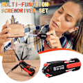 Miniatyrbilde 2 av 5: 8-i-1 Skrutrekker Skrutrekker Phillips LED-lys Skrutrekker Multi-fun
